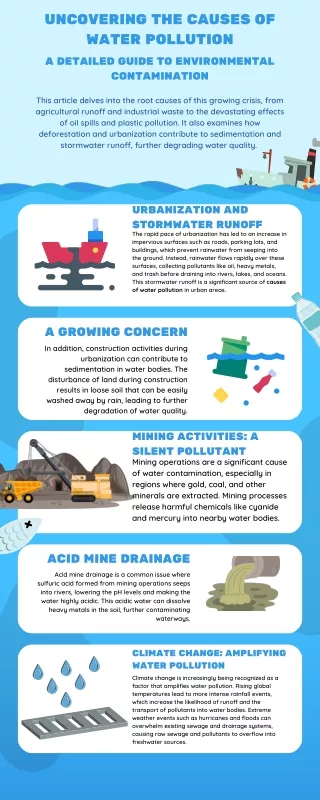 Uncovering the Causes of Water Pollution A Detailed Guide to Environmental Contamination