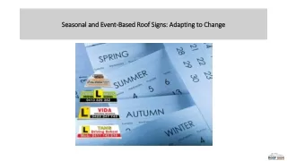 Seasonal and Event-Based Roof Signs: Adapting to Change