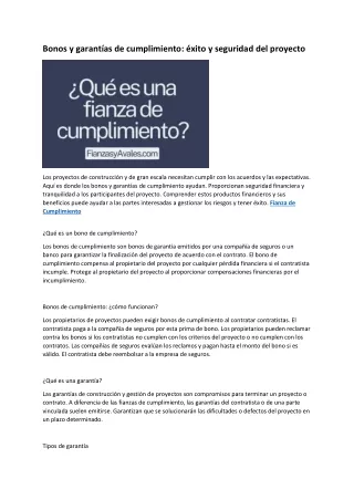 4 fianza de cumplimiento y garantía