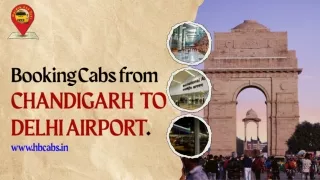 Premium Cab Services from Chandigarh to Delhi Airport with H&Bcabs