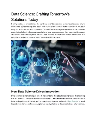 Cgit_Data Science Crafting Tomorrow's Solutions Today_Jambu