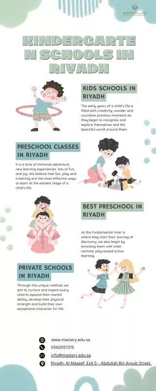 Top Kindergarten Schools in Riyadh: Nurturing Young Minds for a Bright Future