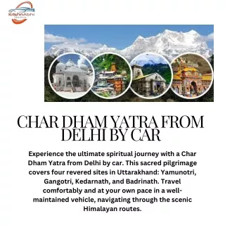 char dham yatra package by ertiga car