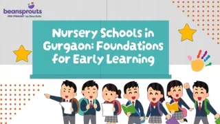 Nursery Schools in Gurgaon Foundations for Early Learning