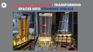 3D Exterior Rendering Transforming Spaces into Stunning Visuals