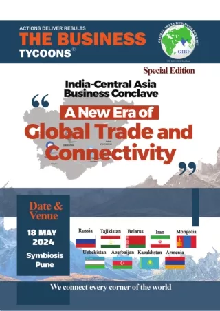 India-Central Asia Business Conclave A New Era of Global Trade and Connectivity