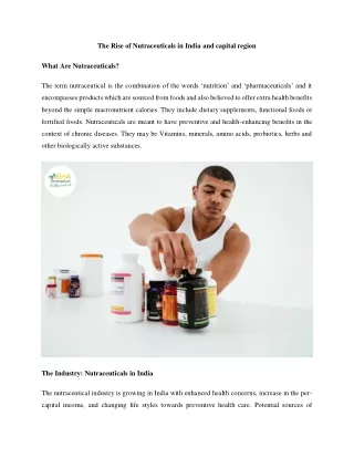 The Rise of Nutraceuticals in India and Capital Region