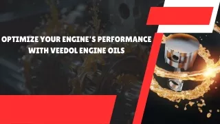 Optimize Your Engine’s Performance with Veedol Engine Oils