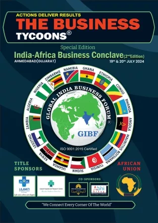 The Business Tycoons 19th July 2024 India-Africa Business Conclave (2nd Edition)