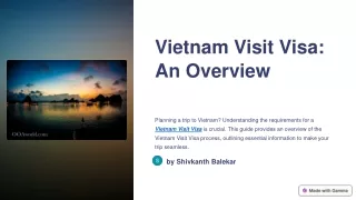 Step-by-Step Guide to Obtaining a Vietnam Visit Visa