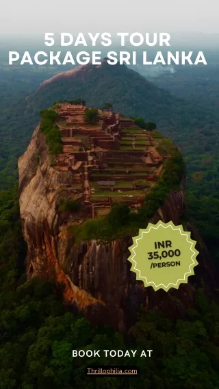 5 days tour package sri lanka