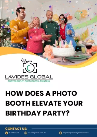 How Does A Photo Booth Elevate Your Birthday Party