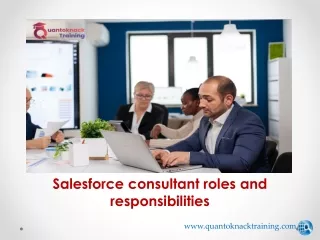 salesforce consultant roles and responsibilities