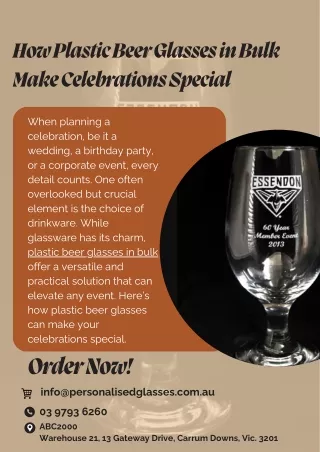 How Plastic Beer Glasses in Bulk Make Celebrations Special