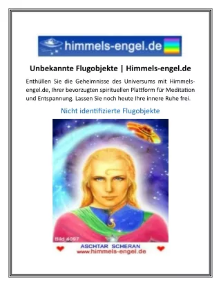 Unbekannte Flugobjekte  Himmels-engel.de