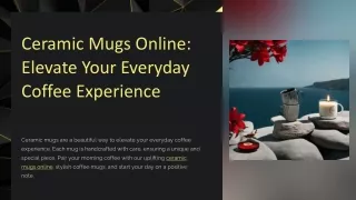 Shop Unique Ceramic Mugs Online for Every Occasion