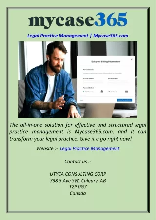 Legal Practice Management  Mycase365.com