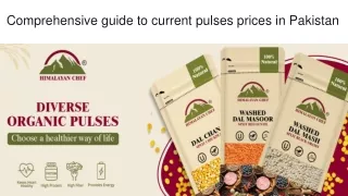 Comprehensive guide to current pulses prices in Pakistan