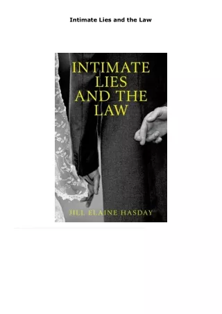 read intimate lies and the law