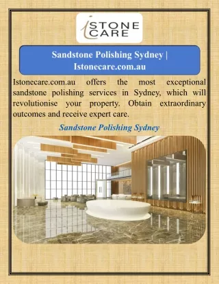 Sandstone Polishing Sydney   Istonecare.com.au