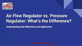 Air Flow Regulator vs. Pressure Regulator_ What’s the Difference_