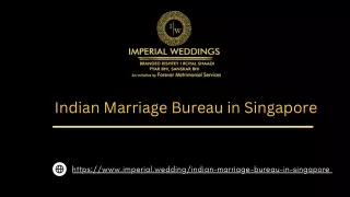 Indian Marriage Bureau in Singapore