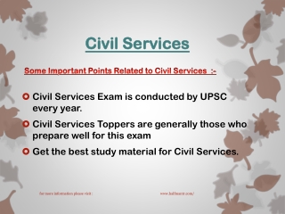 Get the best study material for Civil Services