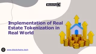 Implementation of real estate tokenization in the real world