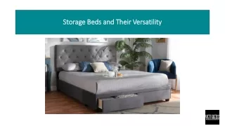Storage Beds and Their Versatility