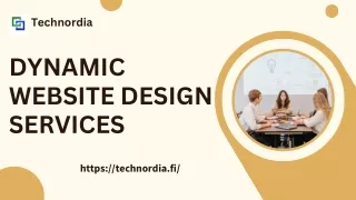 Dynamic website design services
