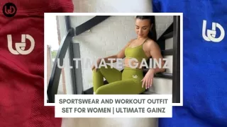 Sportswear and Workout Outfit Set for Women  Ultimate Gainz
