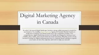 Digital Marketing Agency in Canada