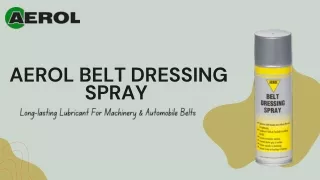 Aerol Belt Dressing Spray pdf