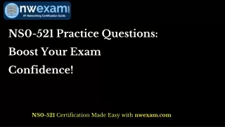 NS0-521 Practice Questions: Boost Your Exam Confidence!