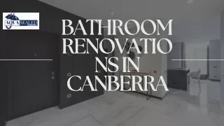 Bathroom Renovations in Canberra