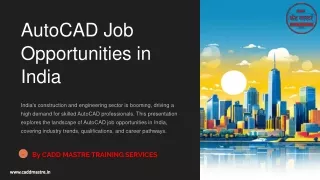 AutoCAD-Job-Opportunities-in-India-by- CADD-Mastre