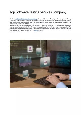 Top Software Testing Services Company