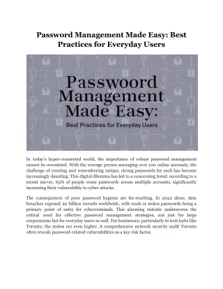 Password Management Made Easy_ Best Practices for Everyday Users