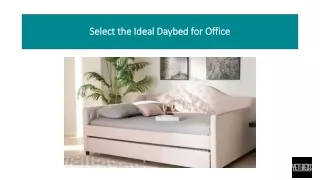 Select the Ideal Daybed for Office