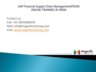Sap Financial Supply Chain Managementindia