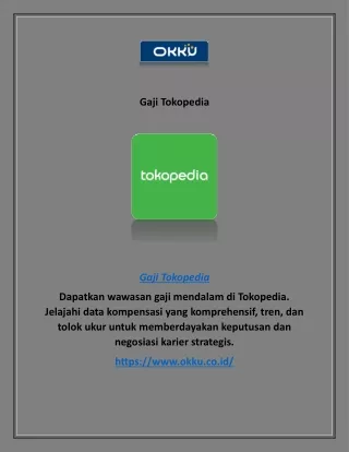 Gaji Tokopedia