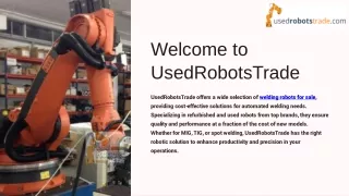 Welcome to UsedRobotsTrade