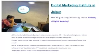 Digital Marketing Institute in Jaipur