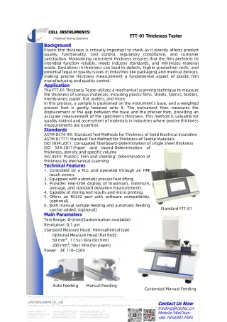 FTT-01 Thickness Tester