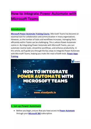 Microsoft Power Automate Training Course | Power Apps Online Training