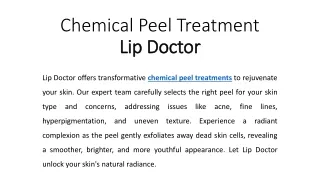 Chemical Peels
