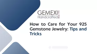 How to Care for Your 925 Gemstone Jewelry Tips and Tricks