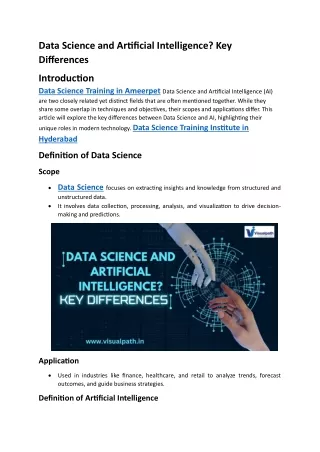 Data Science with Generative AI Course | Data Science Training in Hyderabad