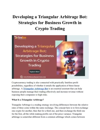 Developing a Triangular Arbitrage Bot_ Strategies for Business Growth in Crypto Trading