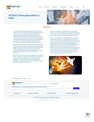 GCC Hiring Specialists in India